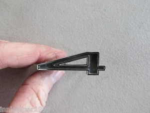 1967 thru 1972 Corvette 427 454 Big Block Hood Number Emblem Number 4 3900325 - Bild 1 von 3