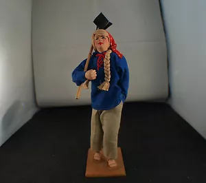 Poupée folklorique Kibboutz femme Israël ancien WIZO Home industries rare - Imagen 1 de 9