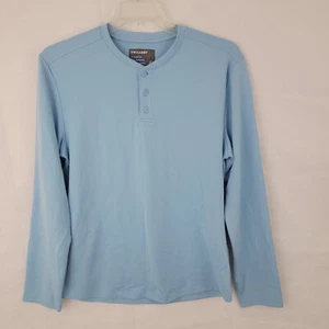 TWILLORY Herren Henley Shirt Gr. M Himmelblau Athleisure Preppy Performance Golf Arbeit - Bild 1 von 12