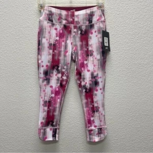 Avia Girls Studio Active Capri Leggings XL 14 16 Cranberry Sports Athletic Pink - Picture 1 of 6