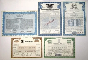 Bergbau und Finanzen Sammlung von Probenbeständen und Anleihen, 60er Jahre bis 1986 (5) - Bild 1 von 1