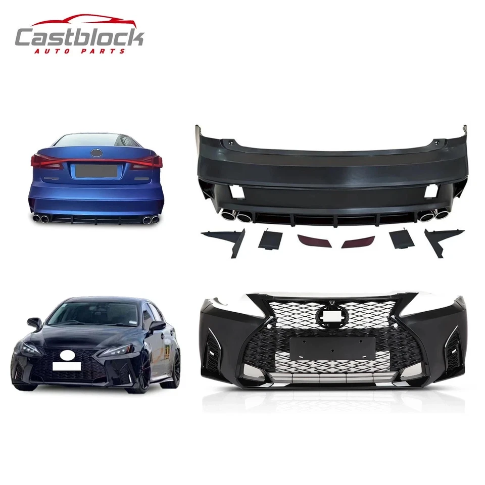 Kit de parachoques delantero trasero conversión a 2021+ para Lexus IS250 IS350 2006-2012 Foto 1 de 4