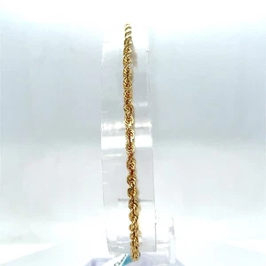 14 Karat Gelbgold 7,5 Zoll massives Seil Armband 4,30 g 2,5 mm  - Bild 1 von 4