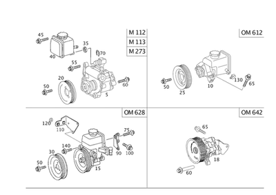 Оригинальный восстановленный гидравлический насос Mercedes-Benz 003-466-54-01-80 - Изображение 1 из 2