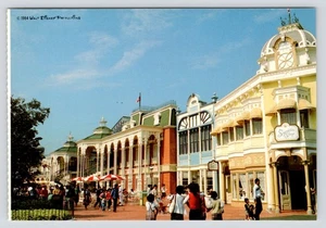 Tokyo Disneyland World Bazaar Recreates Victorian America c1984 UNP Postcard - Picture 1 of 2