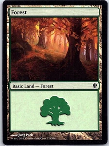 Forest 355 Commander 2013 - Magic The Gathering MTG - NM - Picture 1 of 2