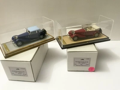 1/43  Set of 2 1933 Mercedes Benz 380 W22 cabriolet B open & closed LE 10pcs EMC - Image 1 of 4