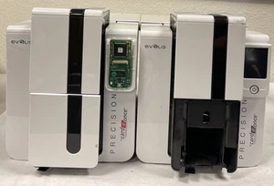 Lot Of 2 Evolis Primacy PM1P0000YS-SP00095 ID Card Printer. For Parts Or Repair - Picture 1 of 9
