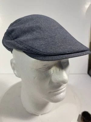 Gorra Plana Para Hombre 7-71/8 Stetson Forrada Clásica Azul Algodón Cabbie Newsboy Peaky Foto 1 de 4