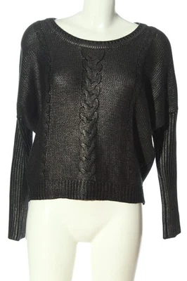 FIRETRAP Jersey de cuello redondo Mujeres Jersey Talla EU 34 negro-color plata - Imagen 1 de 4