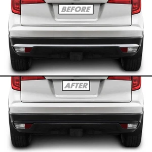 Vinilo apagón eliminación de cromo para parachoques trasero Honda Pilot 2016-18 difusor moldura - Imagen 1 de 4