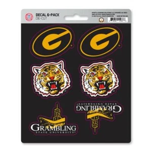 Grambling State University Tigers - Set Of 6 Sticker Sheet - Picture 1 of 1