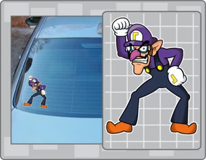 WALUIGI Vinyl Decal #1 Super Mario Bros. Sticker Car Window Decal - Picture 1 of 1