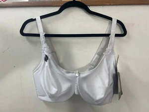 Delta Burke White Seamless Floral Underwire Size 38DD Bra DB2307 Cushioned NWT - Picture 1 of 9