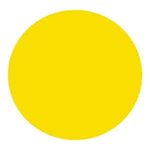Sticker gelber Punkt Kreis Aufkleber - Größe wählbar - Bild 1 von 4