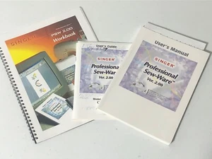 Singer PSW Professional Sew Ware Version 2.00 Workbook User's Guide & Manual VGC - Picture 1 of 5