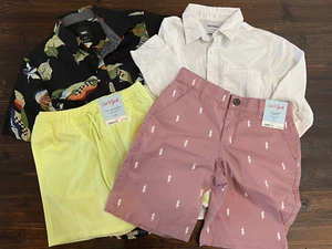 Two Shorts/Shirt (LS & SS) Sets, Shorts(NWT) - Old Navy, Cat & Jack, Vans - Picture 1 of 1