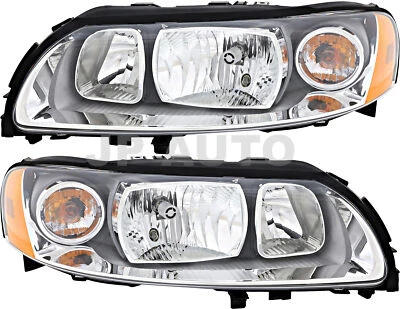 For 2005-2007 Volvo V70 XC70 Headlight Halogen Set Driver and Passenger Side Foto 1 de 4