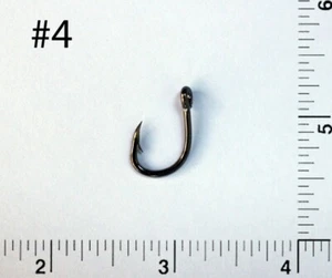 PAQUETE DE 100 ganchos de cebo vivo TACKLEWORKS talla #4 fuertes L319 - Imagen 1 de 2