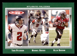 2006 Topps Total Allen Rossum / Todd Peterson / Michael Koenen    #52 Falcons