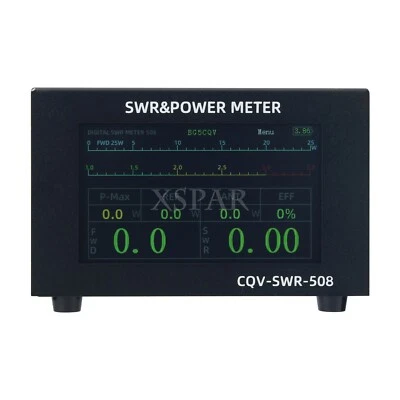 CQV-SWR-508 200W 1.8-54MHz Digital SWR & Power Meter 4.3-inch IPS Color Screen - Image 1 of 4