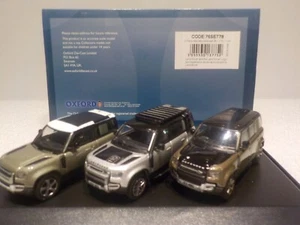 Model - Land Rover Defender - Set78 -  90/110/ 110x   -   Oxford Diecast 1/76 - Picture 1 of 5