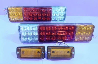 SUZUKI JIMNY SAMURAI SIERRA TAIL LIGHT LAMP ASSY + SIDE INDICATOR ASSY LED SET - Image 1 of 3