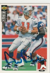 Drew Bledsoe signed 1994 Collector's Choice card New England Patriots autograph - Picture 1 of 1