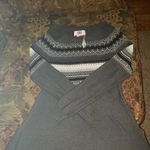 JUSTICE Knit Tunic/Dress Grey Gilrs Size 14 Super Cvte NWT - Picture 1 of 5