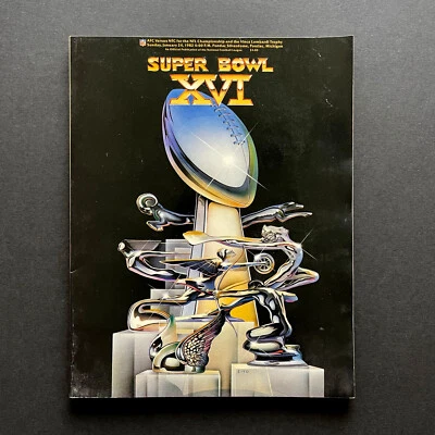 1982 Super Bowl XVI Program • San Francisco 49ers Vs Cincinnati Bengals • NFL - Image 1 of 3