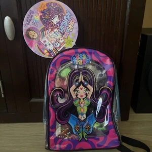 Lisa Frank Genie Clear Mini Backpack Rare New Deadstock Sealed - Picture 1 of 8