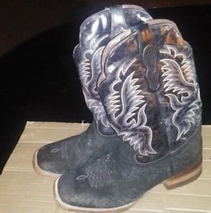 Stivali Reywelt RW da uomo Bull Hide cowboy in pelle western taglia 14EE personalizzati (adatti a 12) - Foto 1 di 7