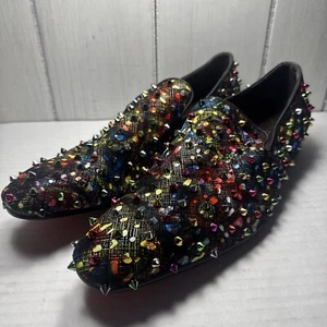 Fiesso By Aurelio Garcia Multi Color Spikes Shoes Size 44 / US Men’s 11 - Picture 1 of 16