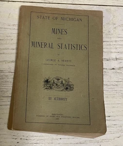 Mines Mineral Statistics George Newett Book 1899 State Michigan Ishpeming Photos - Imagen 1 de 9