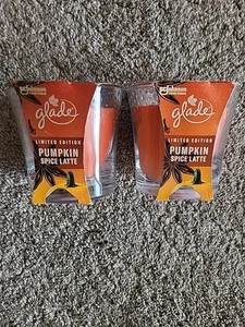 SC Johnson Glade Pumpkin Spice Latte LIMITED EDITION Candle x2 - Picture 1 of 2