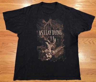Camisa As I Lay Dying 2018 Tour XL Doble Cara Usada Tim Lambesis Jordan Mancino Foto 1 de 4