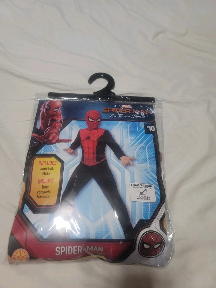 Spider-Man Far From Home Halloween Costume Spiderman Child Small (4-6) Ages 3-4 - Image 1 of 4