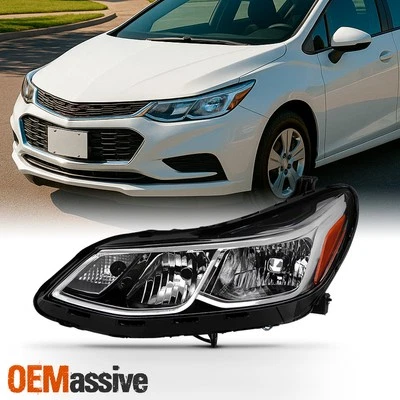 Fit 2016 2017 2018 2019 Chevy Cruze Sedan Driver Side Halogen Headlight - Left - Image 1 of 4
