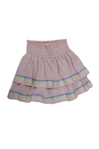 Stephanie Gottlieb Girls Ruched Elastic Waist Layered Skirt Multicolor Size 6Y - Picture 1 of 3