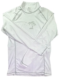 Tesla Rash Guard Para Hombres XL Blanca Surf Playa Camisa Capa Base Correr Palma Nadar - Imagen 1 de 9