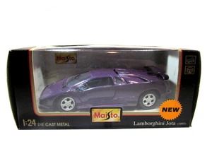 1995 Lamborghini Jota 1:24 Die Cast Metal Maisto Special Edition Purple NOS - Picture 1 of 5