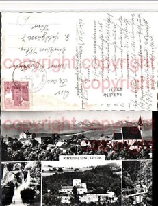 470334,Bad Kreuzen Totale Wasserfall Burg Mehrbildkarte - Picture 1 of 1