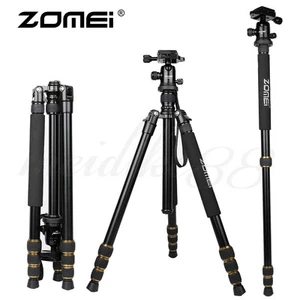 ZOMEI Q666 Portable Professional Aluminum Tripod With Ball Head For DSLR Camera - Picture 1 of 12