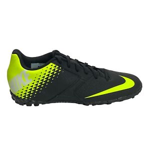 Nike Bomba Men's 6.5 Turf Soccer Shoes Black and Green Volt