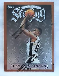 Carta 1996-97 Topps Finest Bronze #60 David Robinson San Antonio Spurs in vendita - Foto 1 di 2