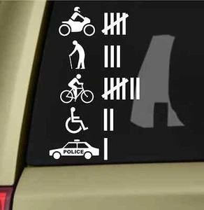 Funny Hit Accident Count Vinyl Sticker Decal Off Road Car Sticker  - Picture 1 of 3