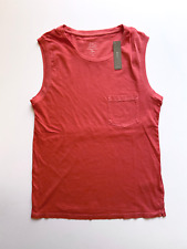 J Crew Womens Pocket Tank (NWT) Grapefruit, Garment Dyed, UP TO 62% OFF MSRP