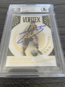 2017 PANINI REVOLUTION VORTEX CHRISTIAN PULISIC RC SIGNED BECKETT AUTHENTIC AUTO - Picture 1 of 2