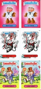 2015 Topps GARBAGE PAIL KIDS Serie 1 KOMPLETT 132 A/B Sticker Set - Bild 1 von 1