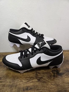 Jordan 1 TD Low Panda Size 13.5 FJ6245-100 Football Cleats Men’s Nike - Picture 1 of 10